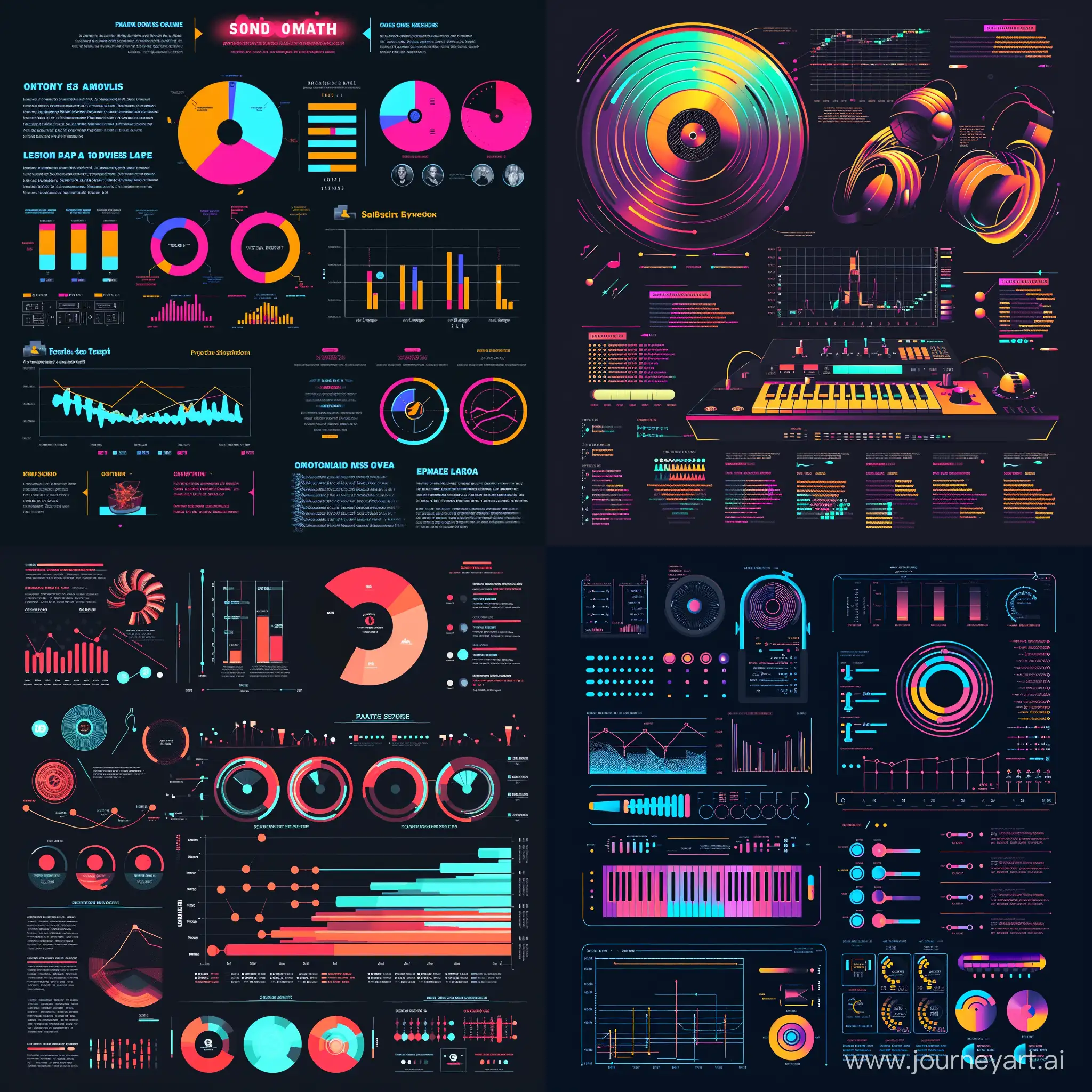 music show infographics design