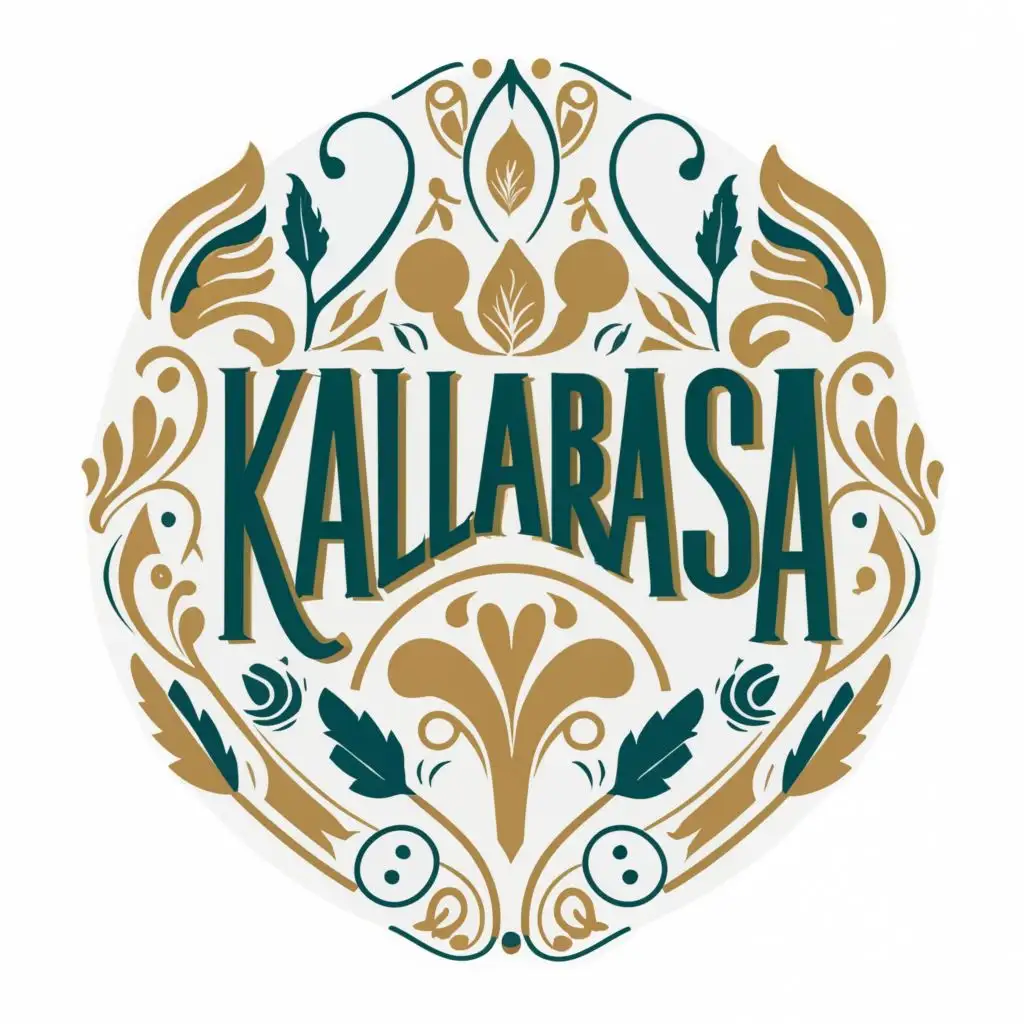 logo, art, with the text "KalaRasa", typography