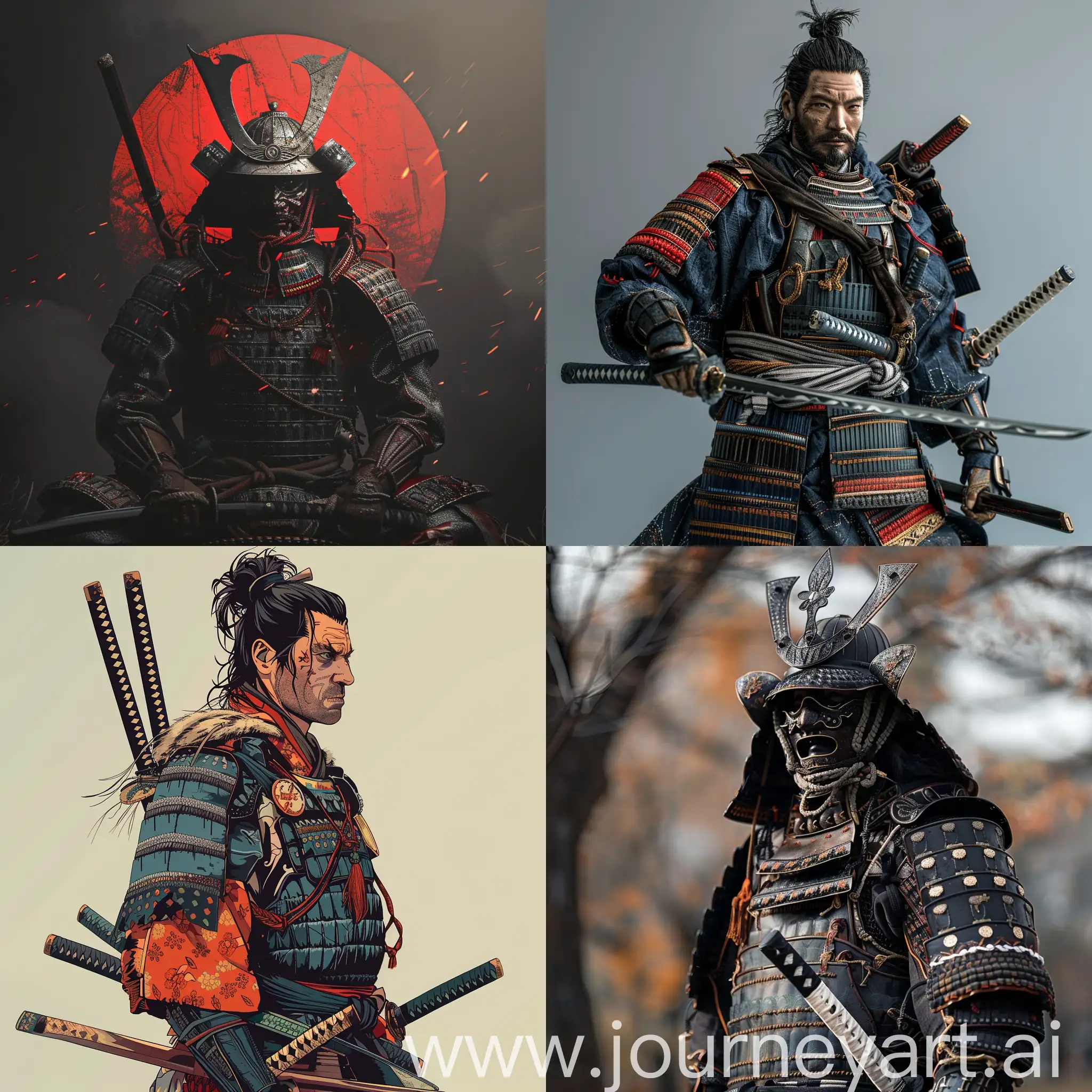 Modern-NeoStyle-Japanese-Samurai-Art