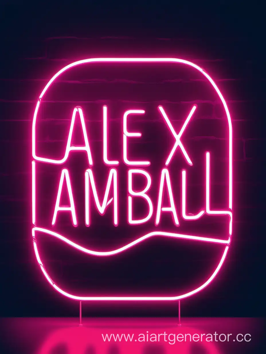 Neon-Design-ALEXamball-Inscription