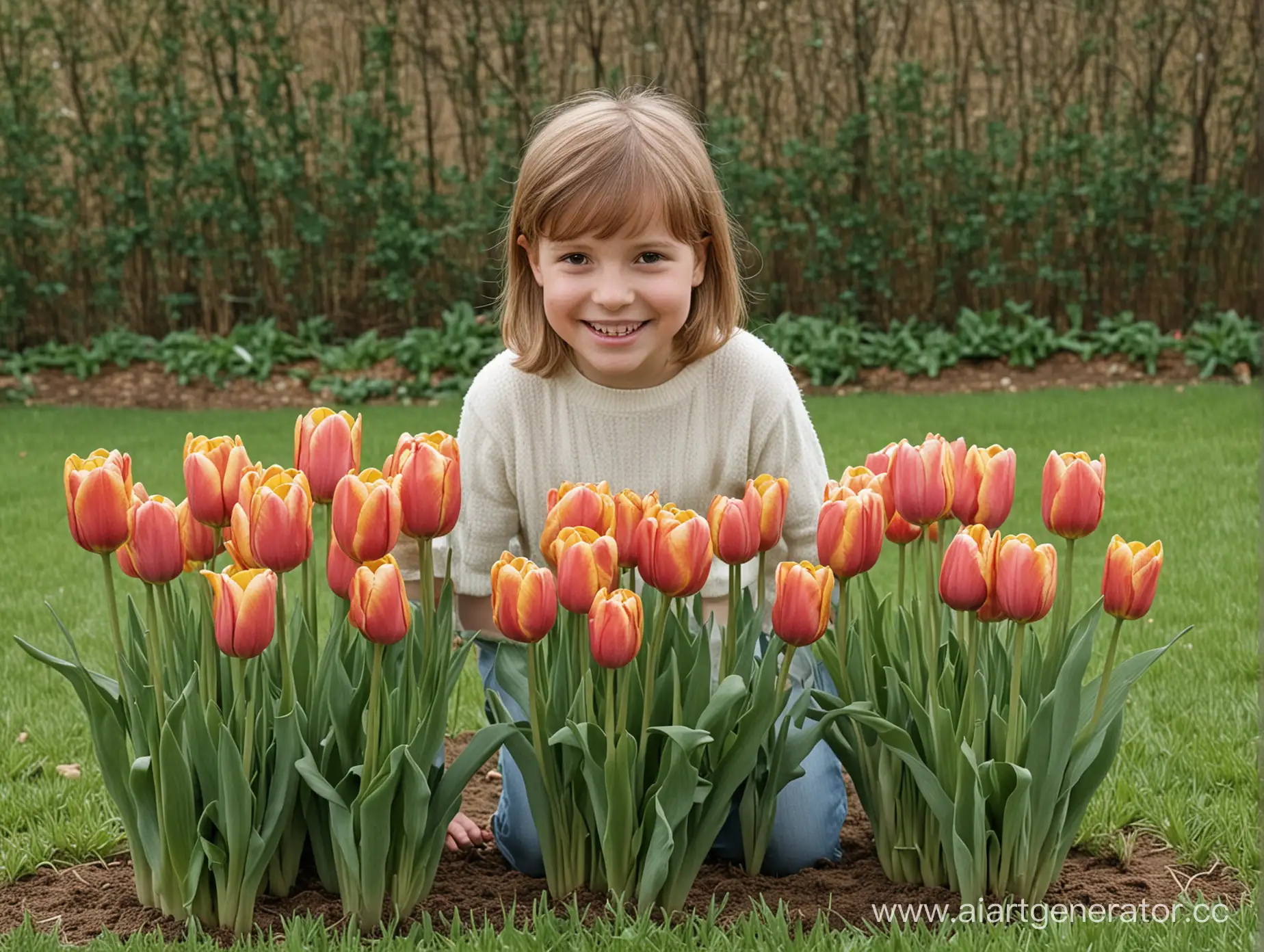 Мама в детстве всегда Лизе приносила домой самые первые тюльпаны