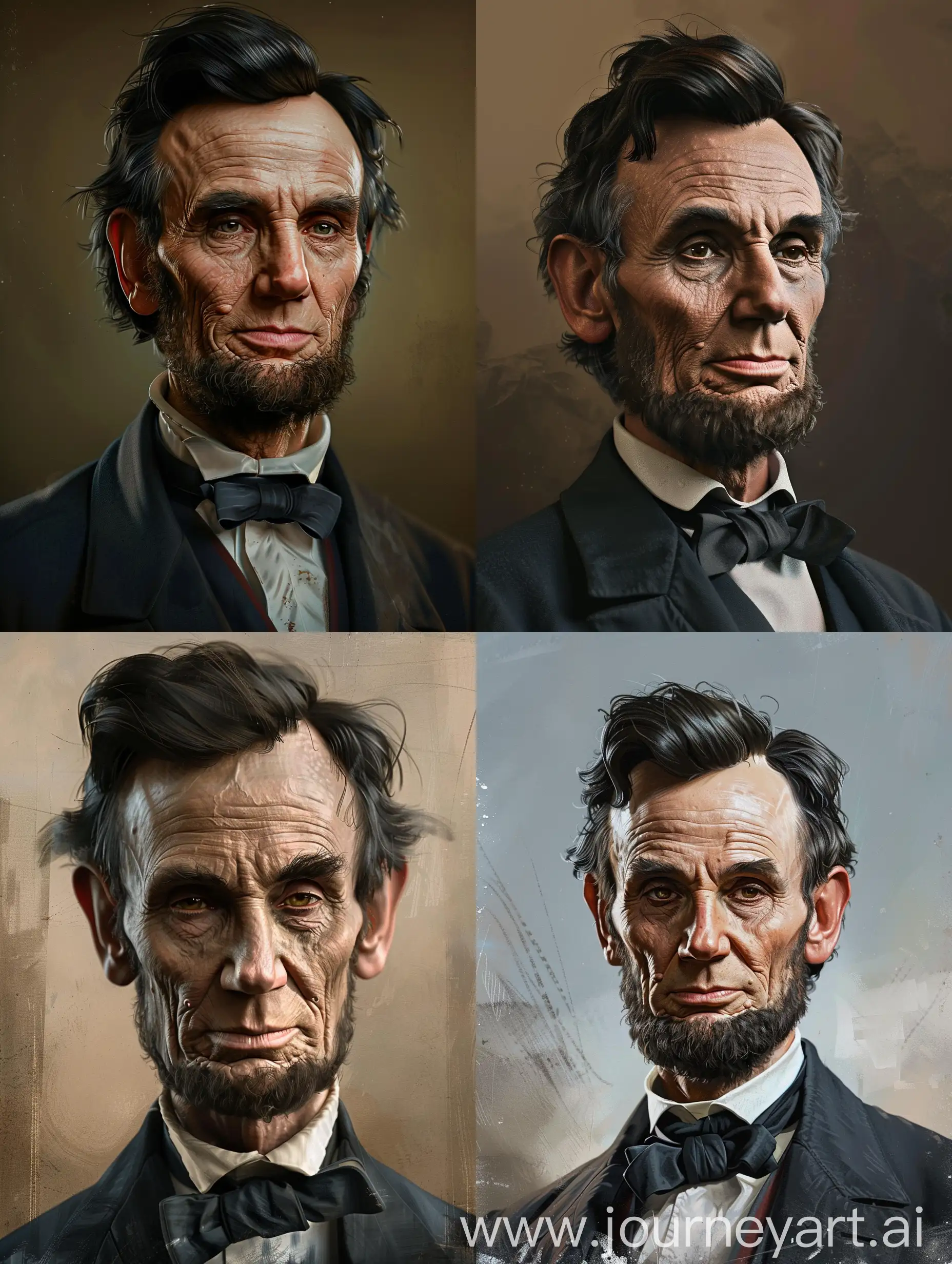Historical-Portrait-Abraham-Lincoln-in-Monochrome
