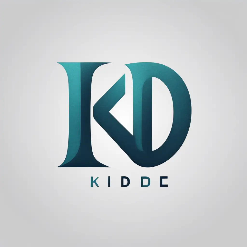 Professional Logo Design Customized KD Logo with Unique Style