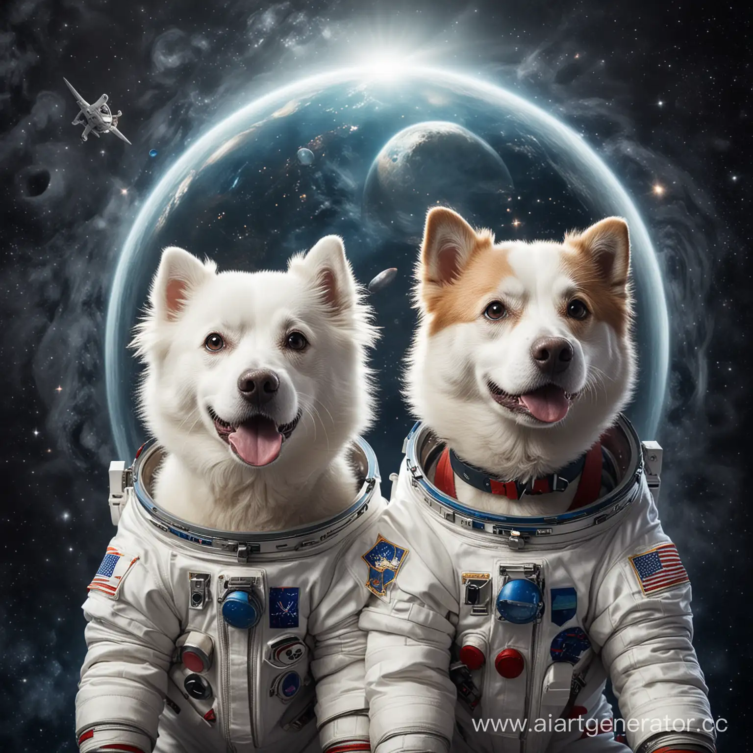 Собаки Белка и Стрелка в космосе