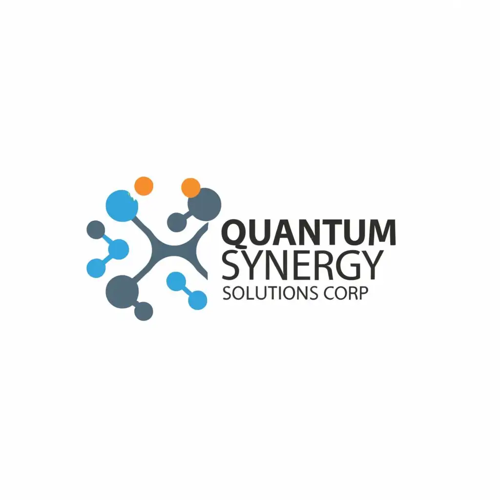 logo, Corporate, with the text "QUANTUM SYNERGY SOLUTIONS CORP.", typography, be used in Technology industry