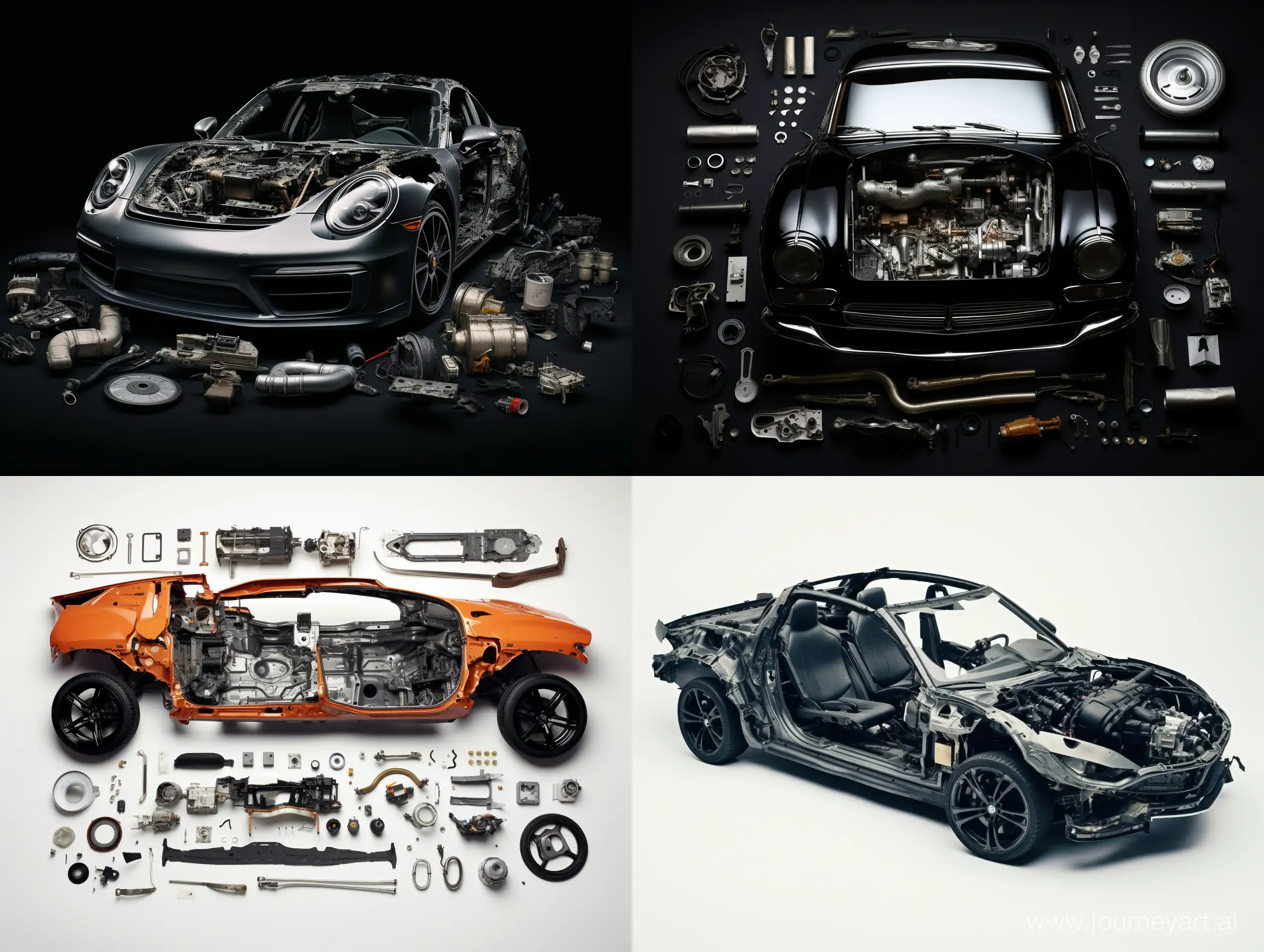 Disassembled-Car-on-White-Background-Striking-Album-Cover-Image