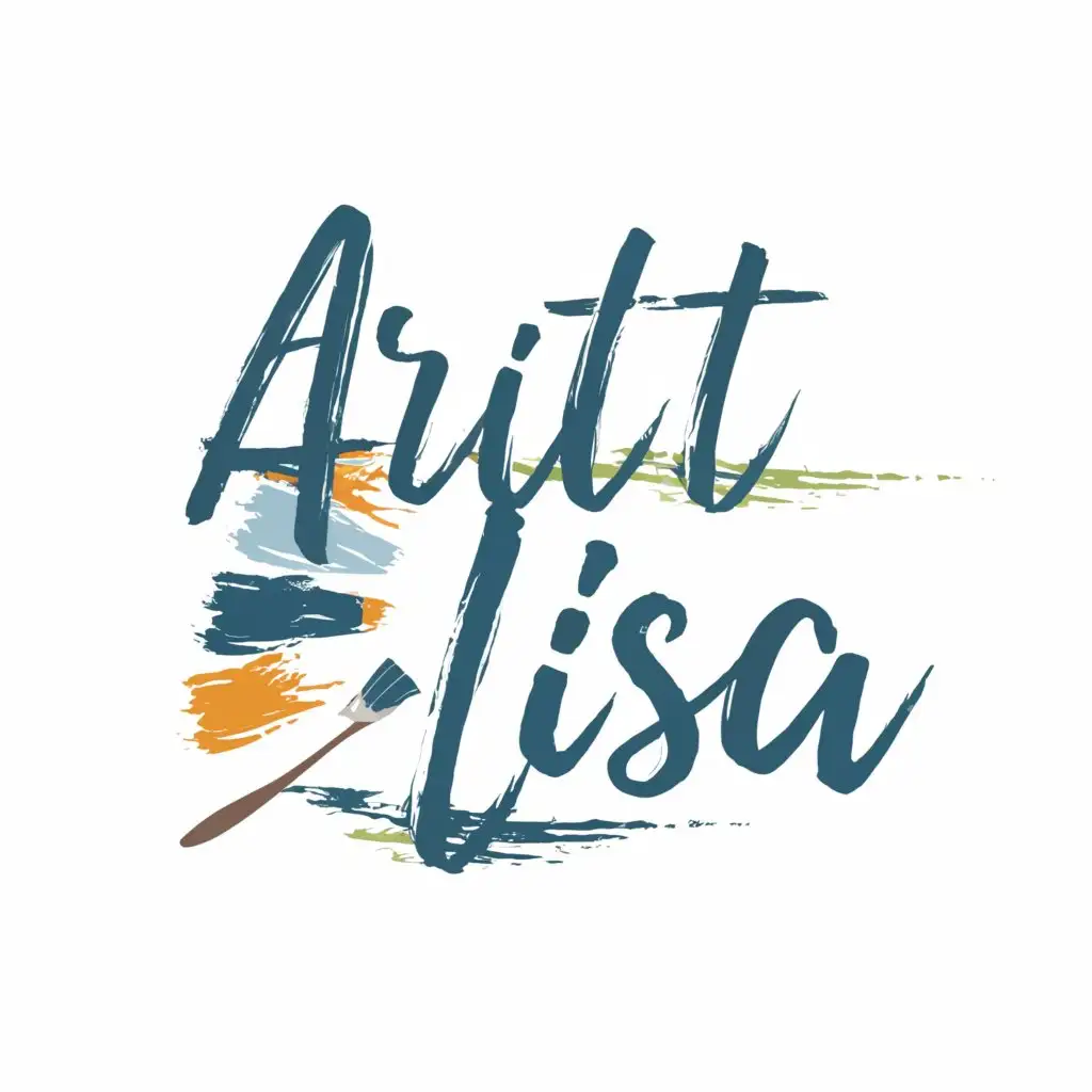 a logo design,with the text "art with lisa", main symbol:art with lisa,Moderate,be used in Travel industry,clear background