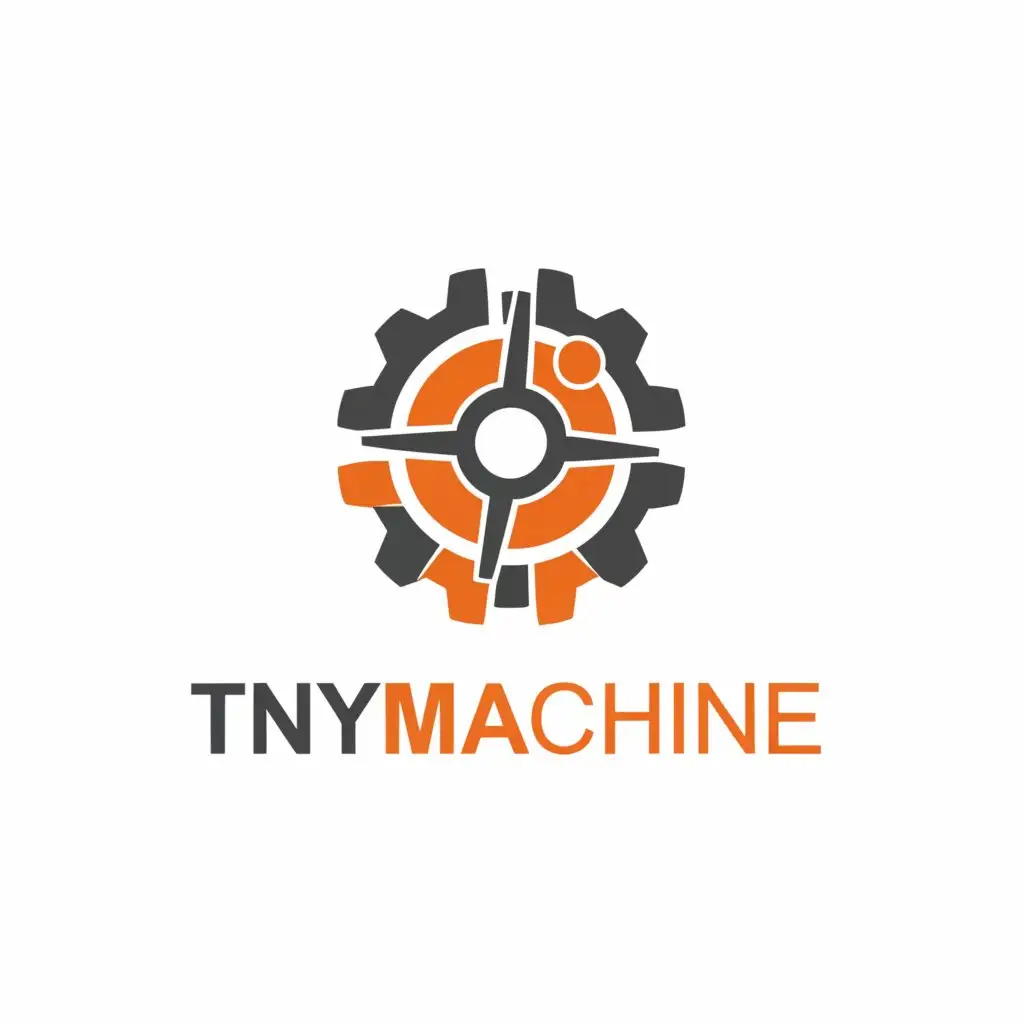 a logo design,with the text "Tiny machine", main symbol:Mechanical heating elements,Moderate,be used in Technology industry,clear background