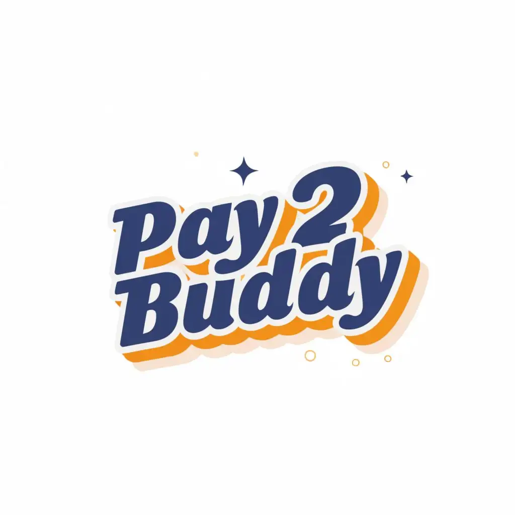 logo, pay2Buddy, with the text "Pay2Buddy", typography, be used in Internet industry
