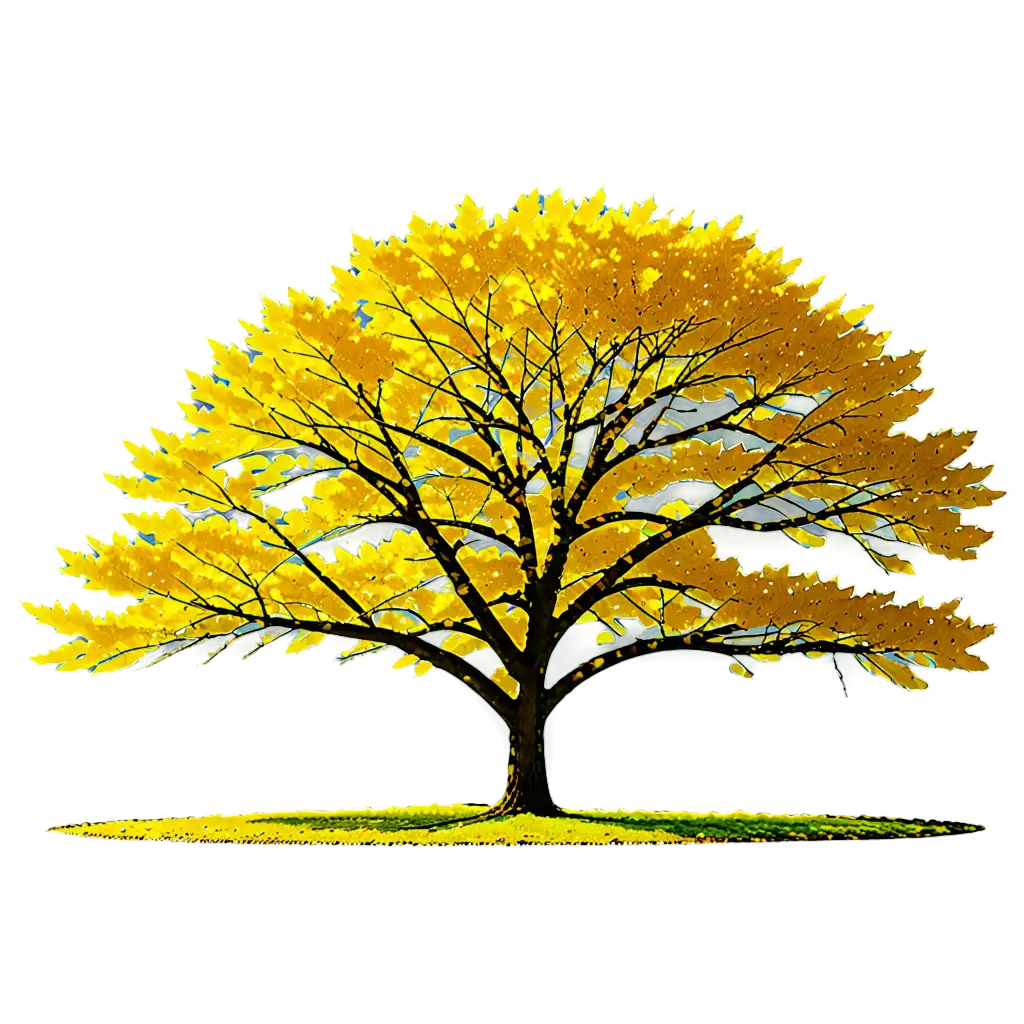 Golden-Tree-PNG-Captivating-Digital-Art-for-Nature-Enthusiasts