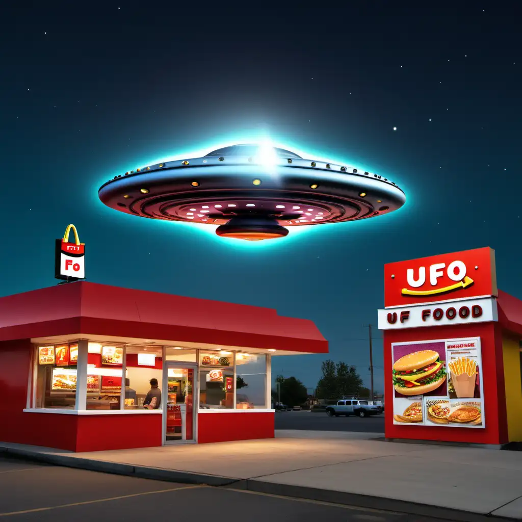 Merlin Conjures UFO Magic at Fast Food Joint