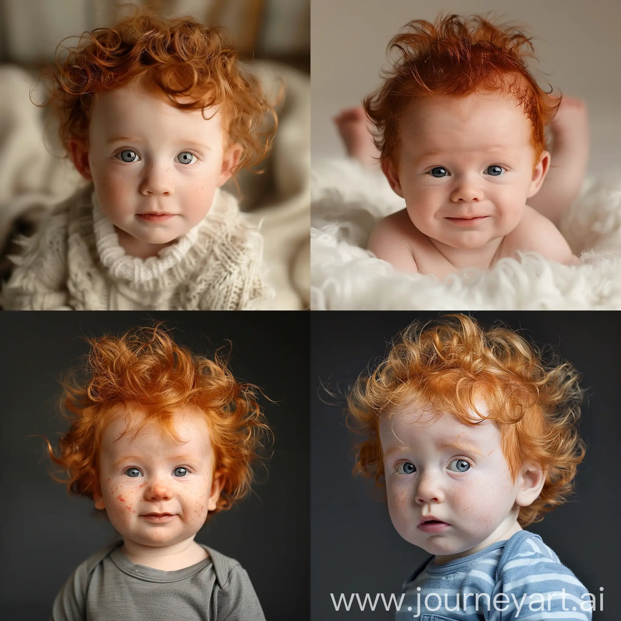 crazy red head baby image