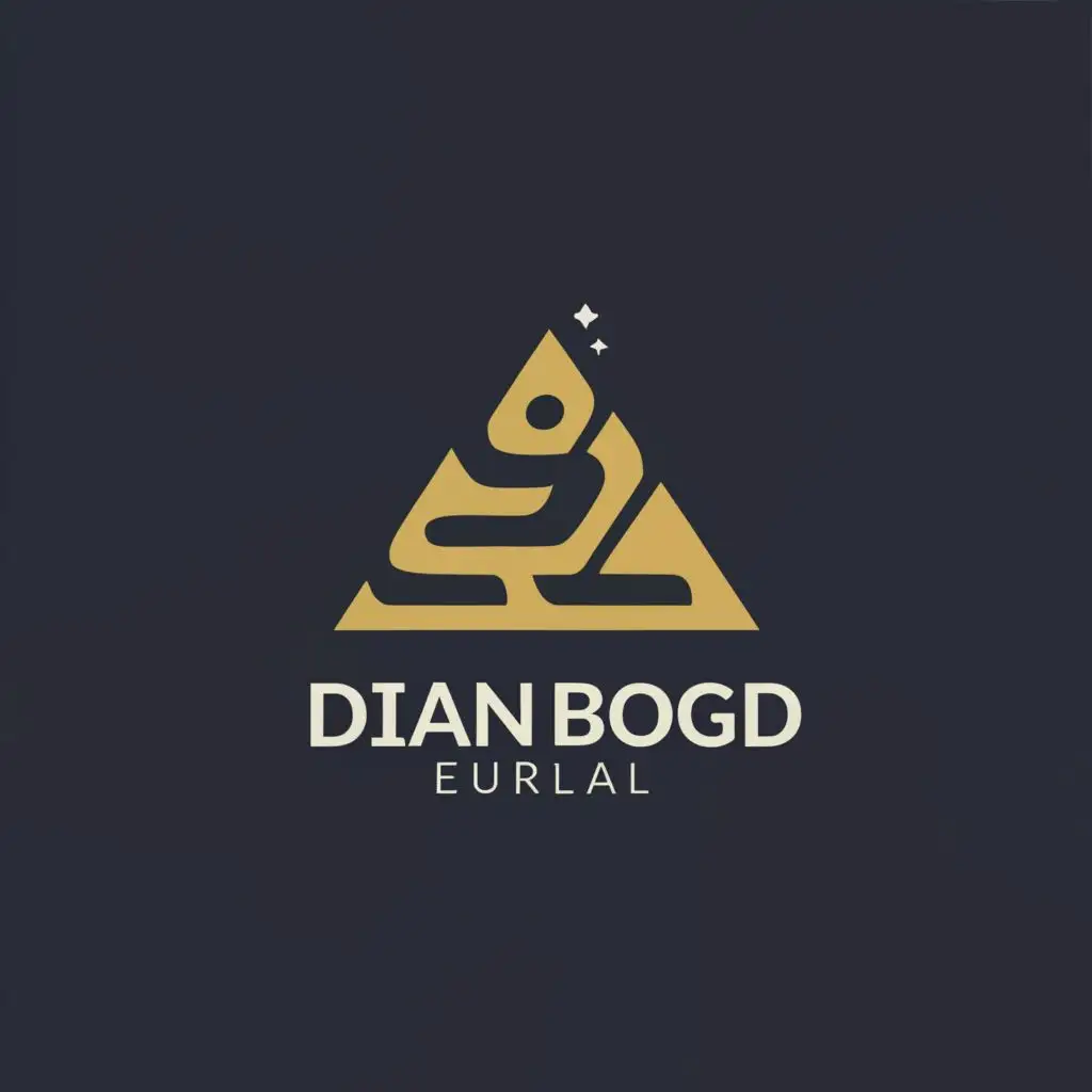 a logo design,with the text "Dian Bogd Urlal", main symbol:Mountain,Moderate,clear background