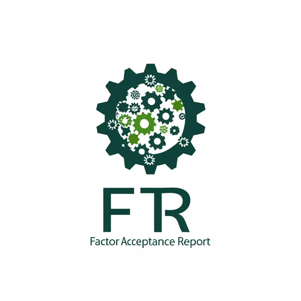a logo design, with the text 'FTR', main symbol: Factory Acceptance Test Report, complex, to be used in Technology industry, clear background