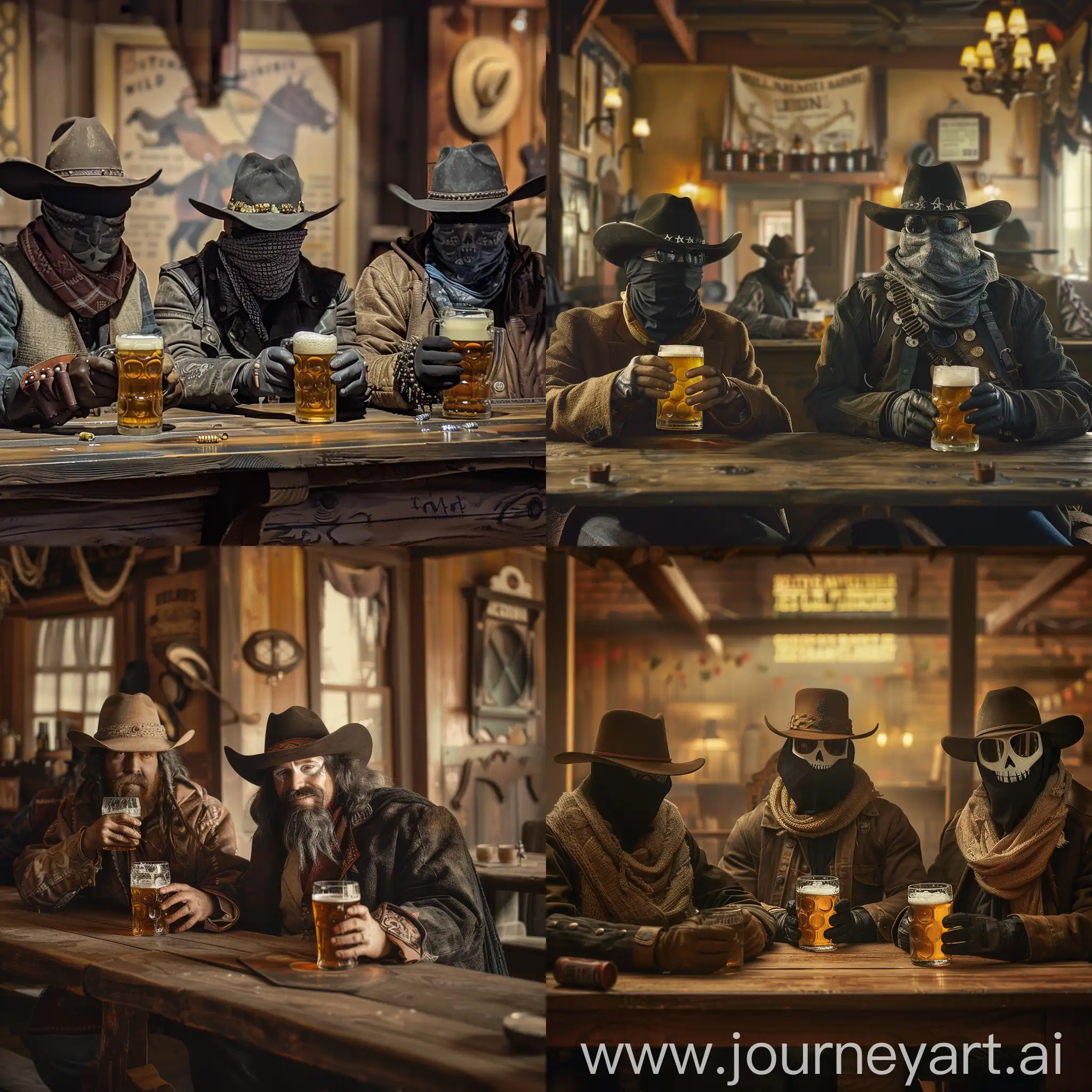 Binary-Bandits-Drinking-Beer-in-Wild-West-Saloon