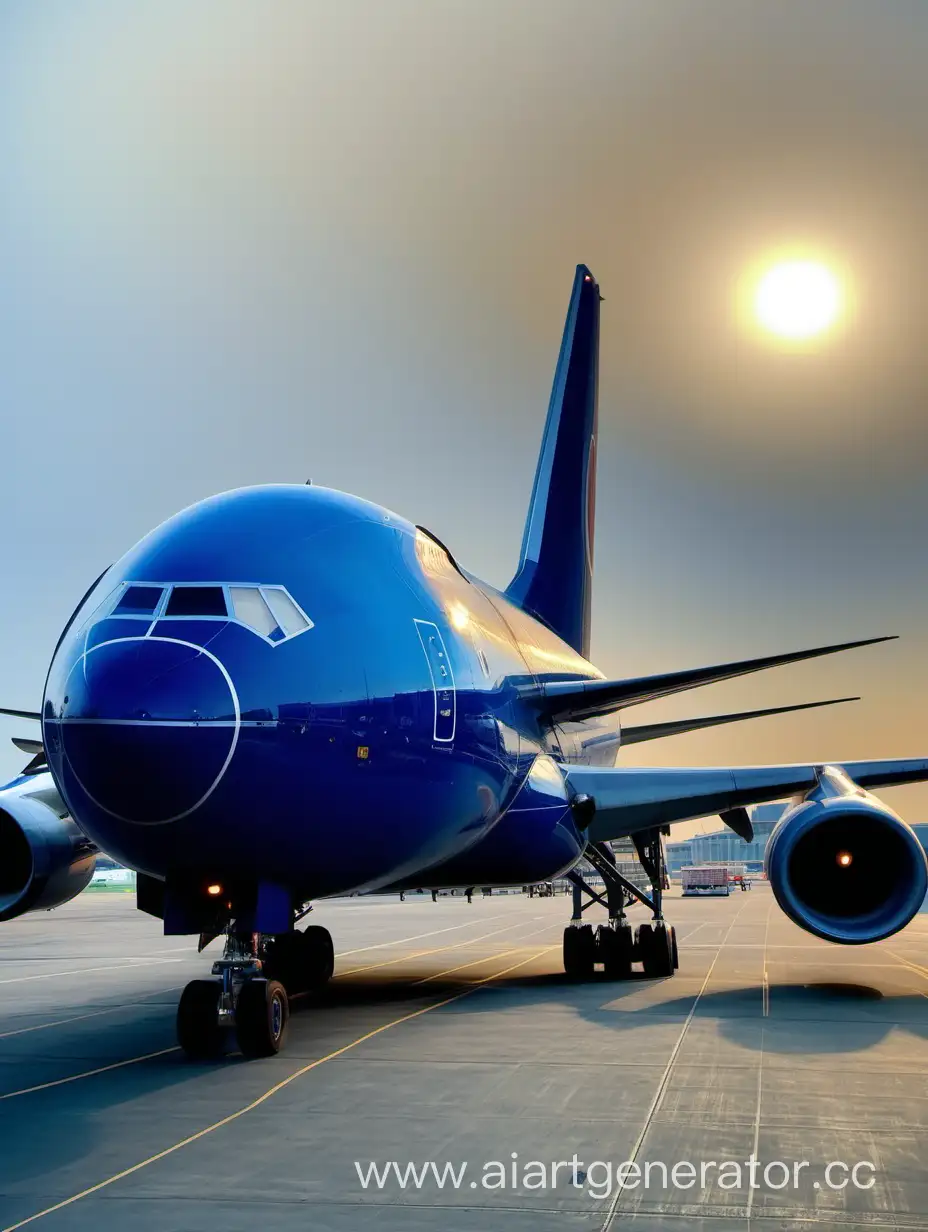 Evening-Cargo-Loading-in-Blue-Cargo-Plane