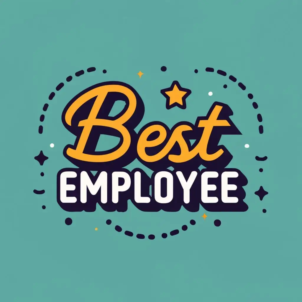 logo, Best employee, with the text "Best employee", typography, be used in Events industry