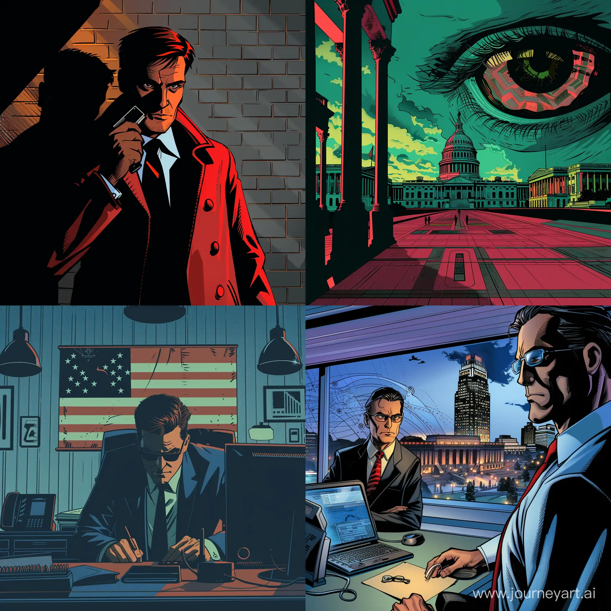 Modern-American-Comic-Book-Government-Surveillance-in-Dim-Light