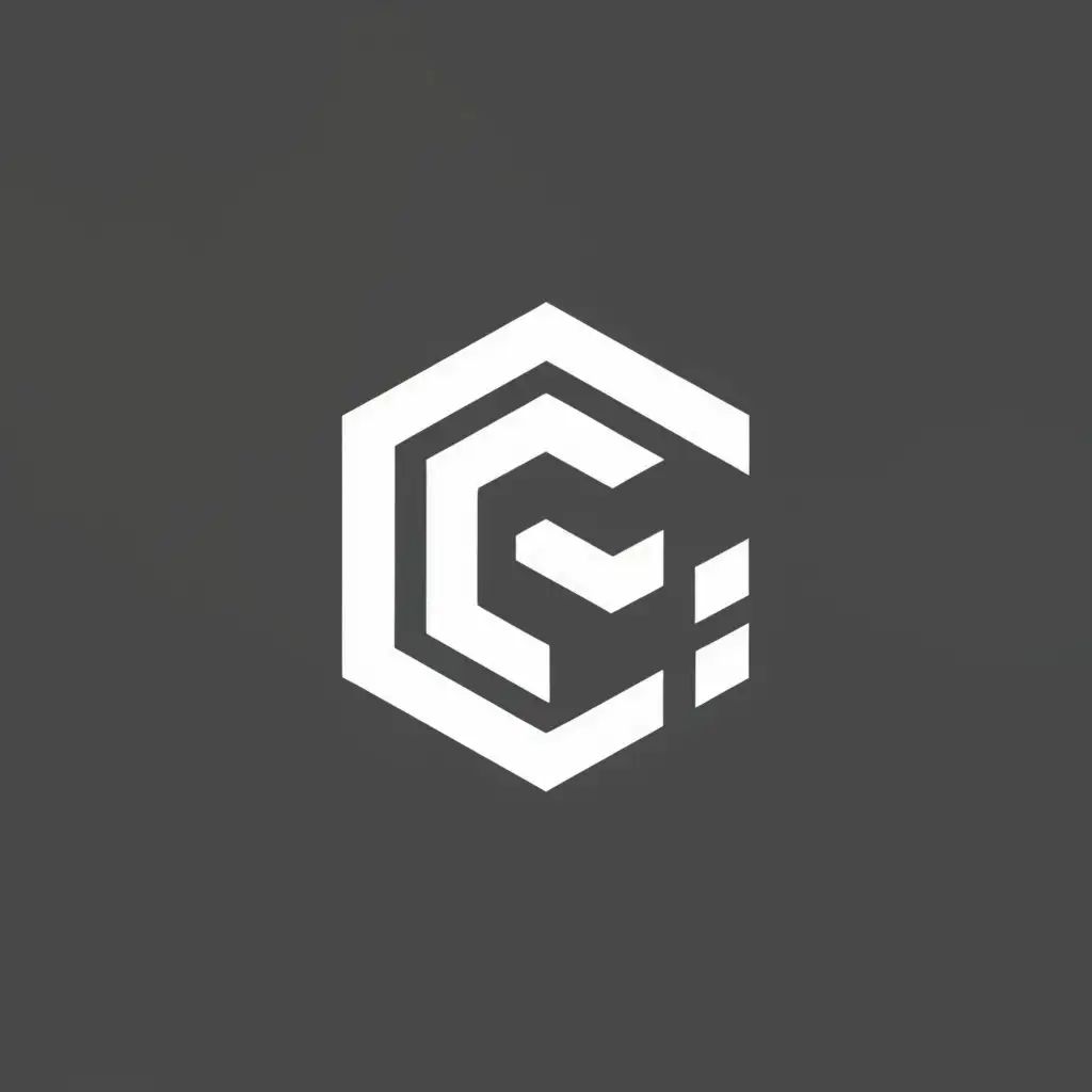a logo design,with the text "GC", main symbol:hexagon
letter overlap
modern color
minimalis design
,Moderate,clear background