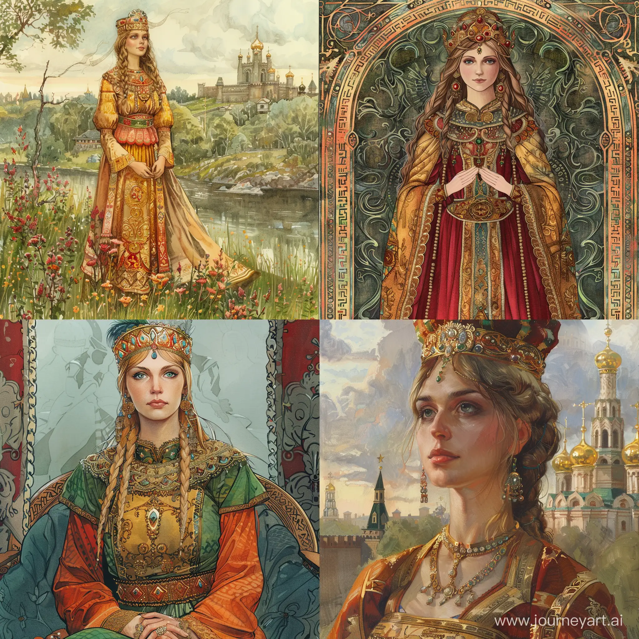 Illustration-of-Princess-Olga-in-Ancient-Russian-History