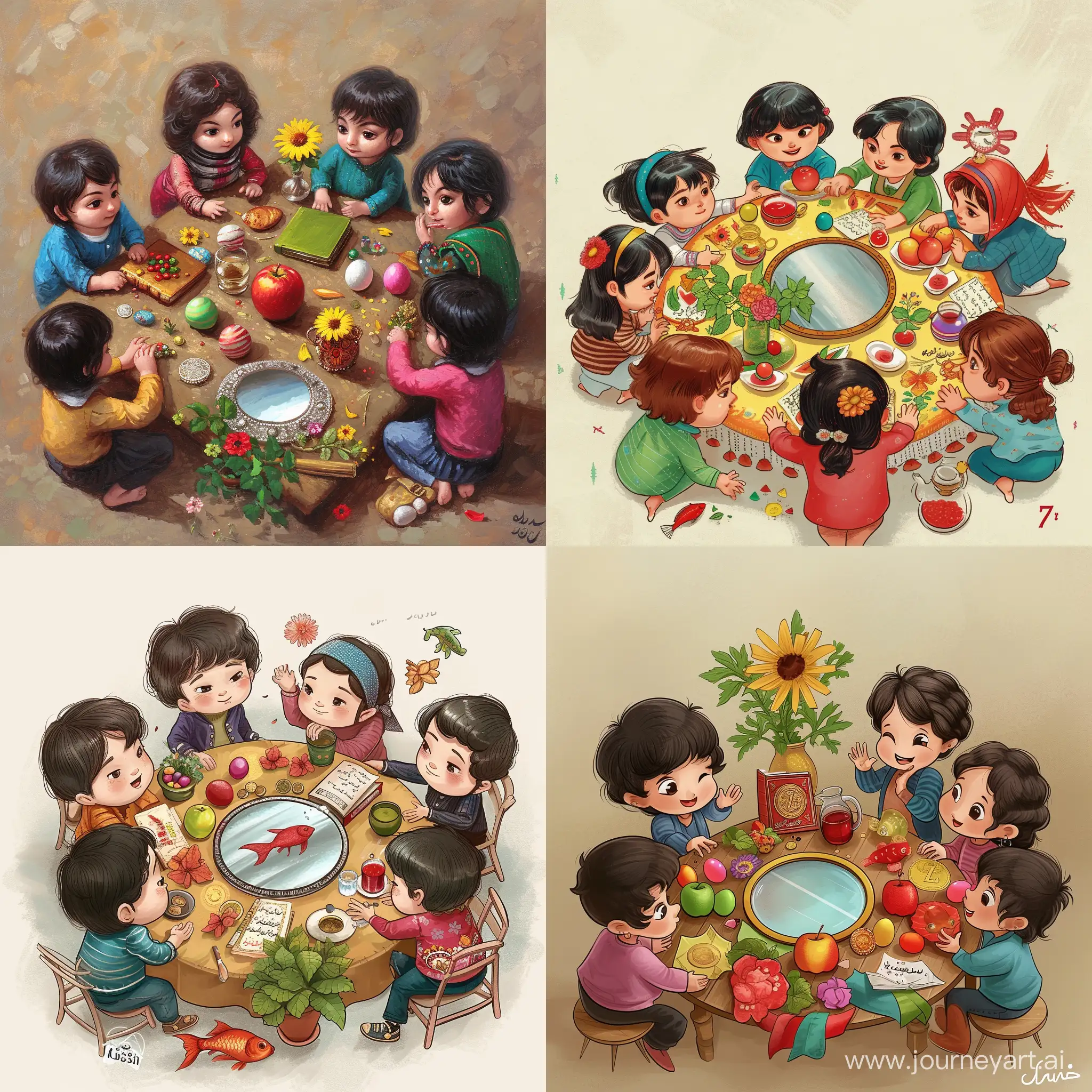 Joyful-Persian-Children-Celebrating-Nowruz-Around-a-Vibrant-7-Sin-Table
