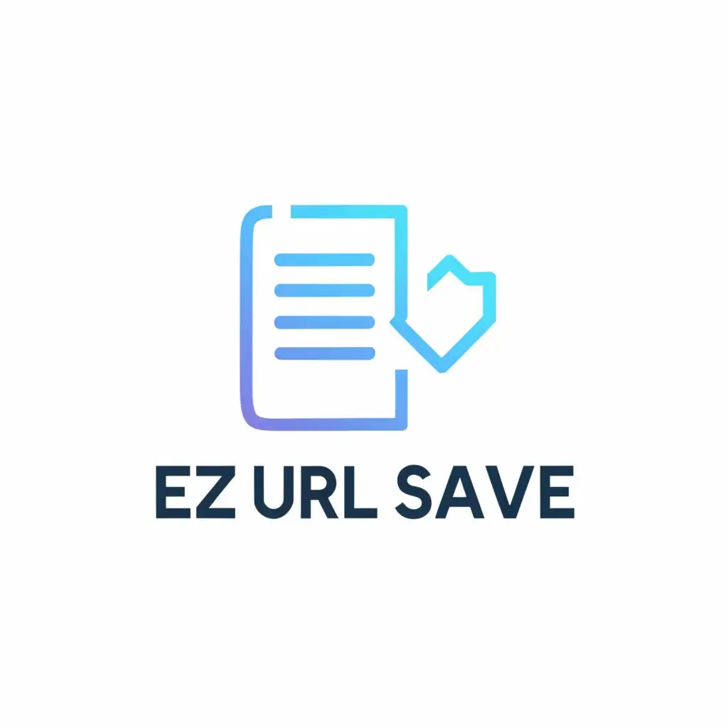 LOGO-Design-For-EZ-URL-Save-Clean-and-Professional-Notebook-Symbol