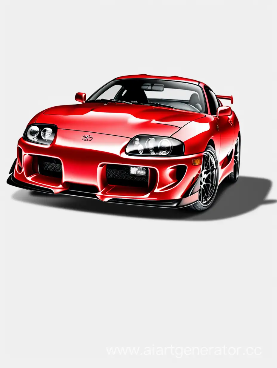 car toyota supra red png