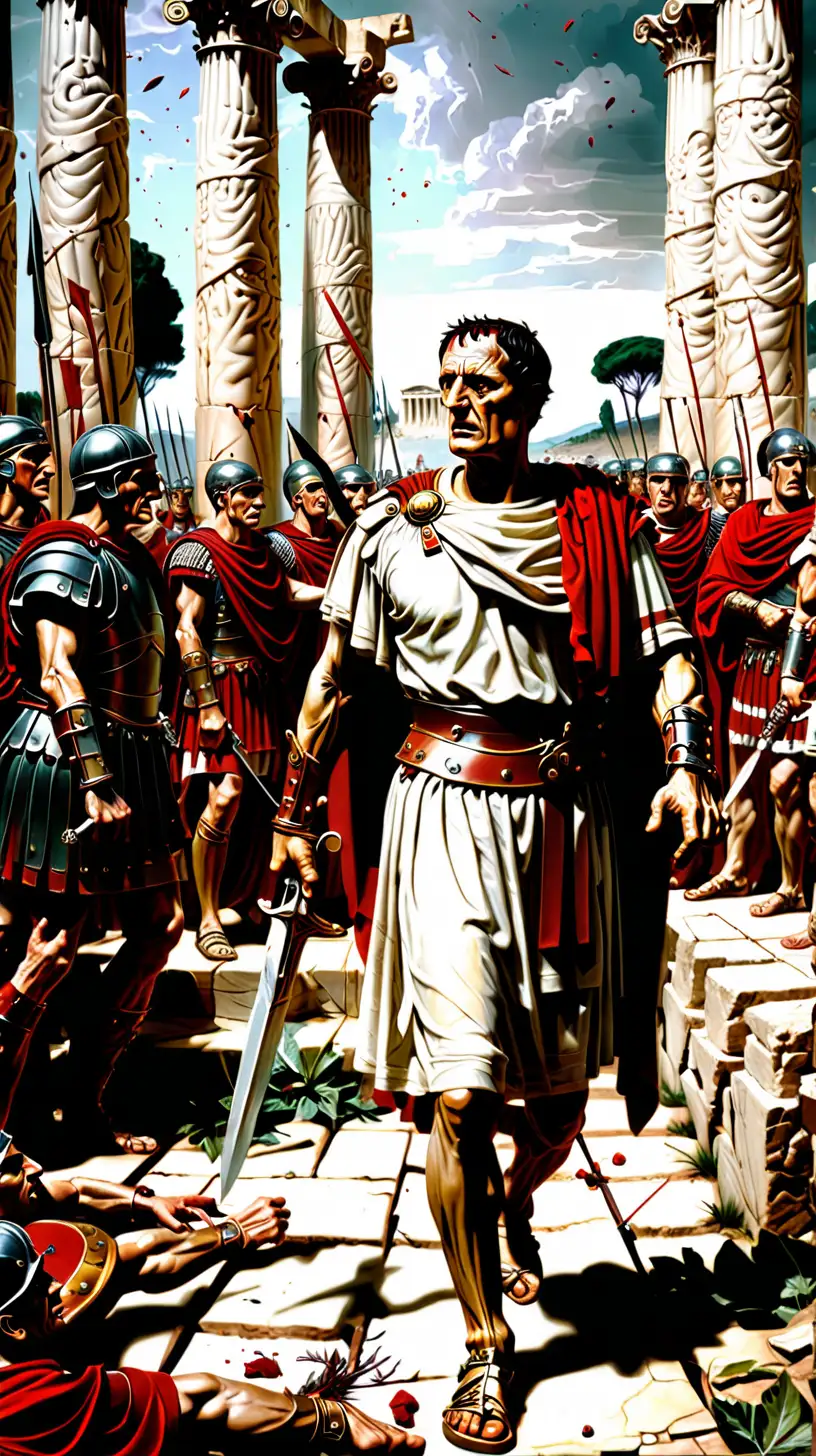 "Julius Caesar's Psychological Tactics: Outsmarting Enemies at Pharsalus Battle."