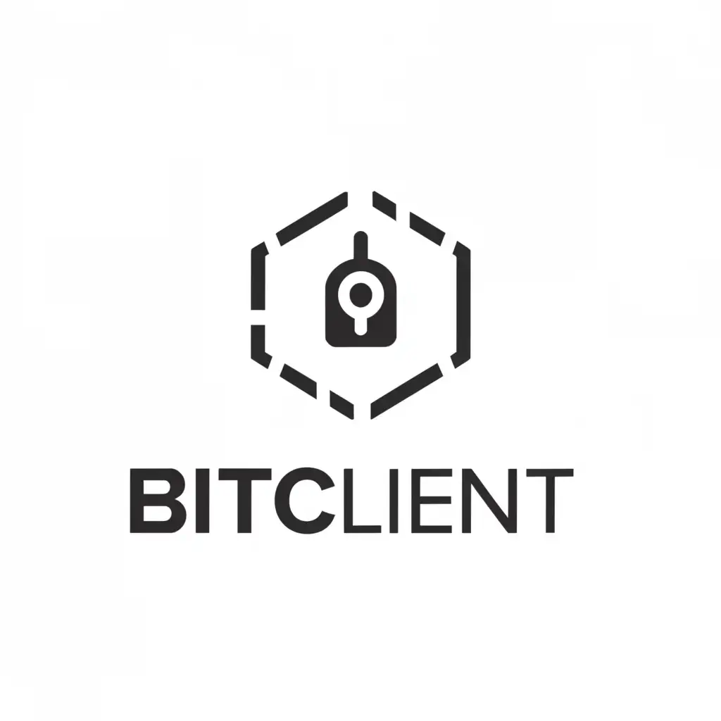 a logo design,with the text "BitClient", main symbol:trust, compliance, transactions,Minimalistic,be used in Finance industry,clear background