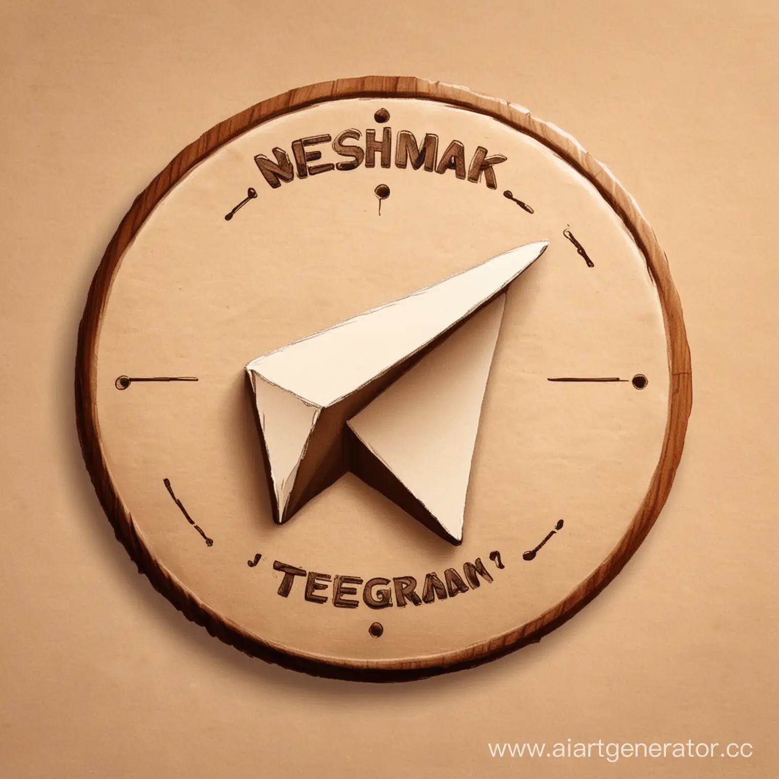 нарисуй логотип канала телеграмм с названием неижмак
