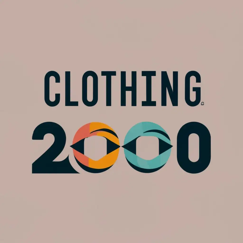 logo, Logo that resembles the logo of Vetements 2000, with the text "Clothing 2000", typography, be used in Travel industry
