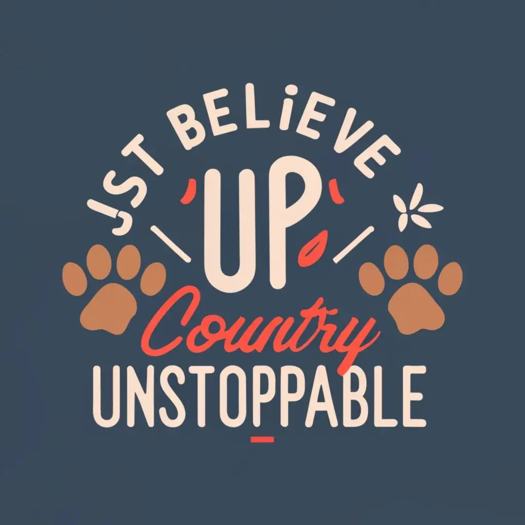 LOGO-Design-for-Upcountry-Unstoppable-Typography-Inspired-Logo-in-Animals-Pets-Industry