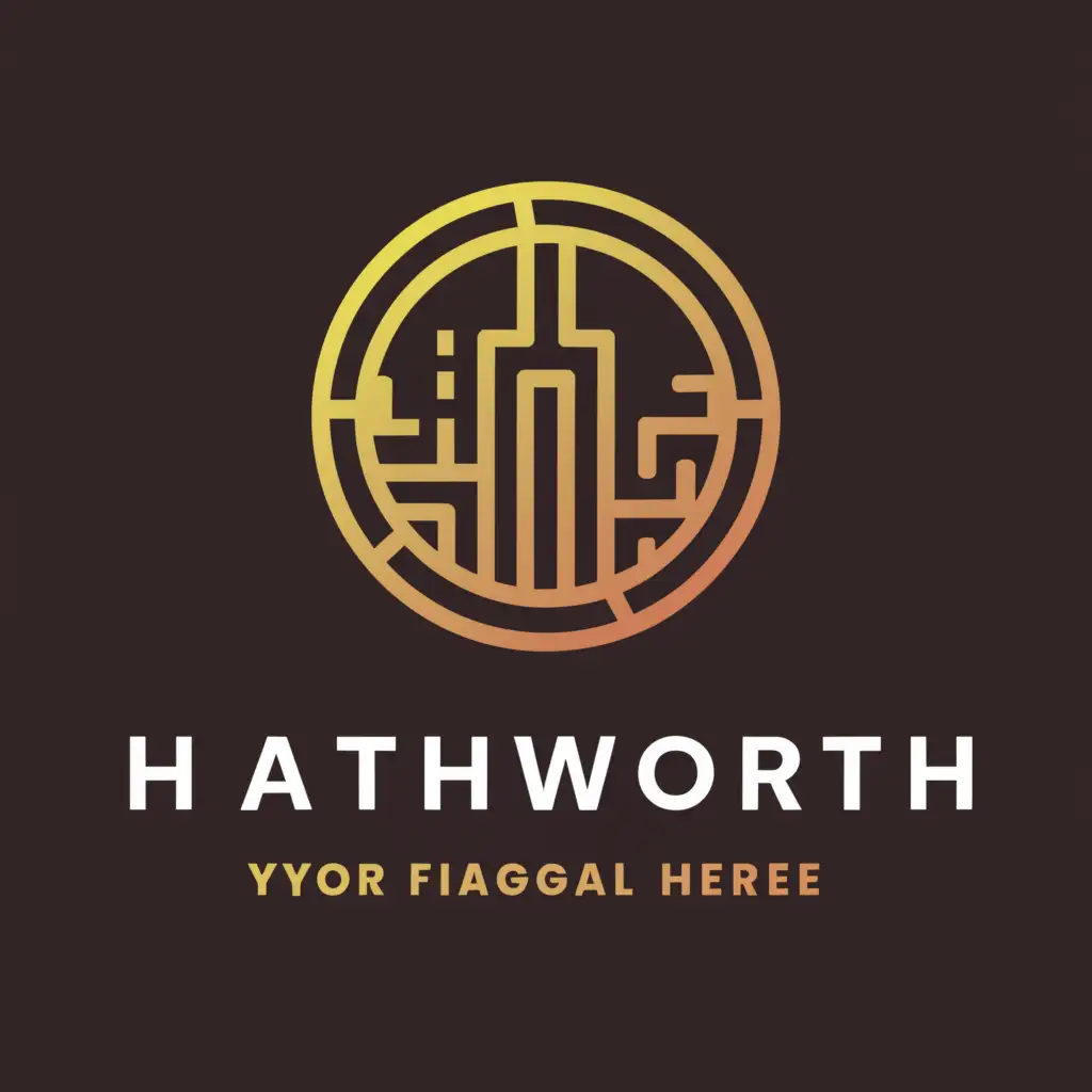 a logo design,with the text "Hathworth", main symbol:finance,Minimalistic,clear background