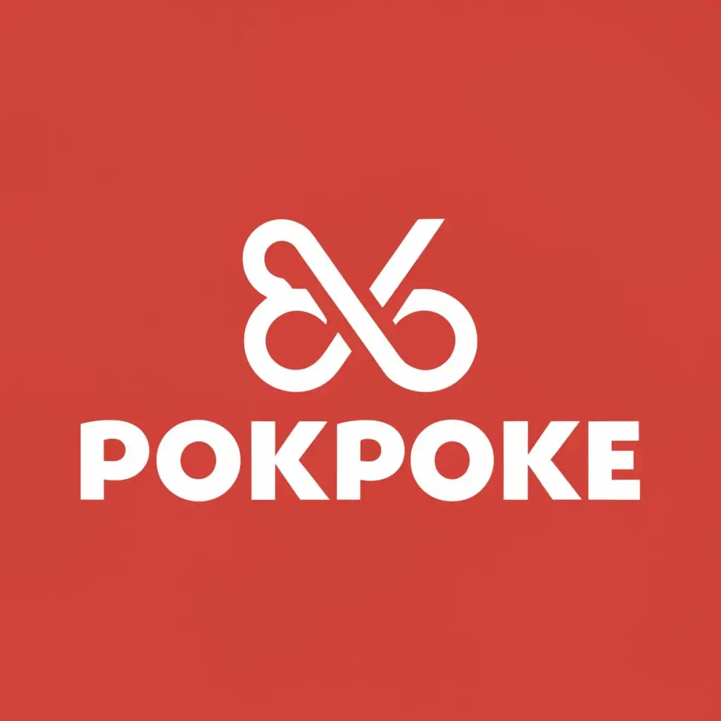 a logo design,with the text "Pokpoke", main symbol:Tube buncher,Moderate,clear background