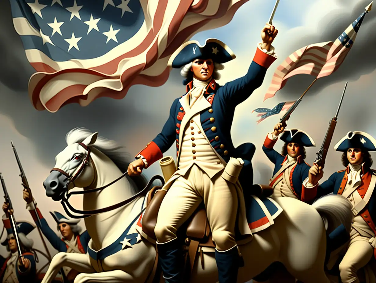 AMERICAN REVOLUTION, VICTORY, FREEDOM, FOREVER, BOLD, FANTASY, EPIC

