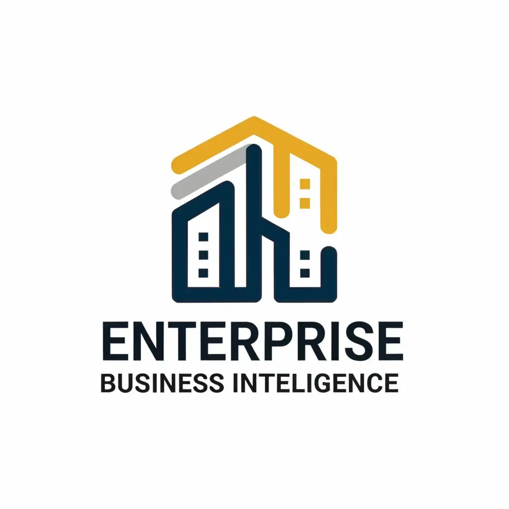 a logo design,with the text "Enterprise Business Intelligence", main symbol:Property Management ,Moderate,be used in Real Estate industry,clear background