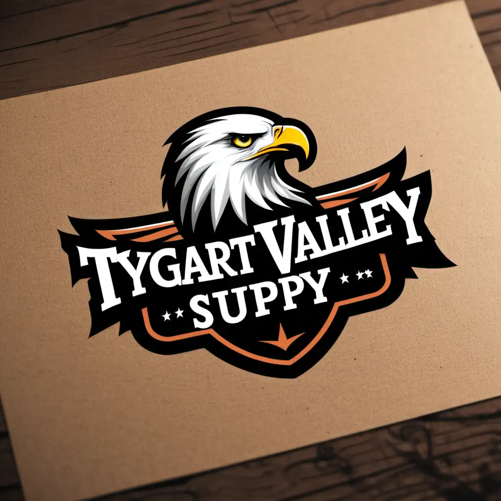 Majestic Eagle Emblem for Tygart Valley Supply Logo Design