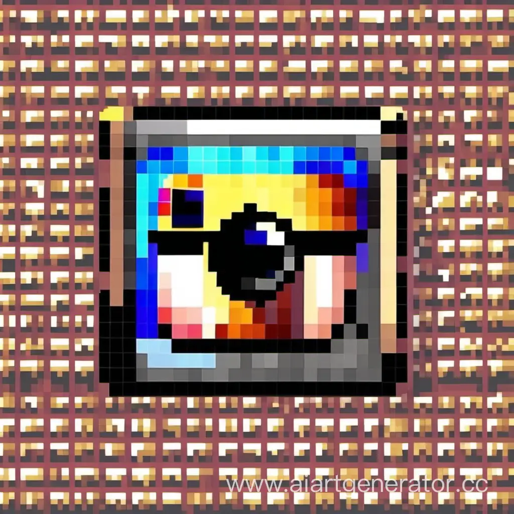 make a pixel art of instagram reels