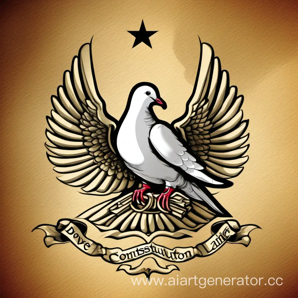 Constitution-Symbol-Dove-Patriotic-Bird-Flying-Over-Iconic-Document