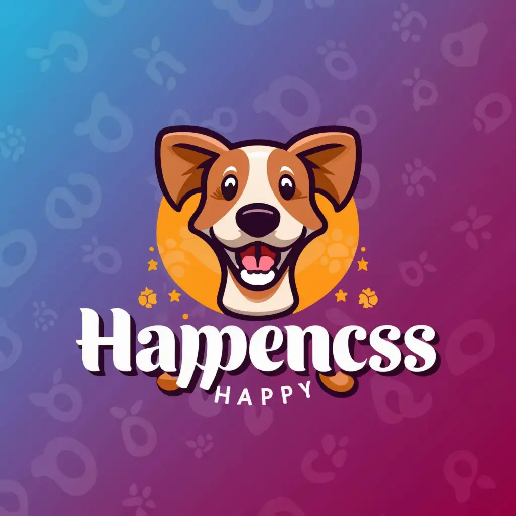 LOGO-Design-For-Happy-Ebbencs-Cheerful-Canine-Companion-Emblem-with-Clean-Background