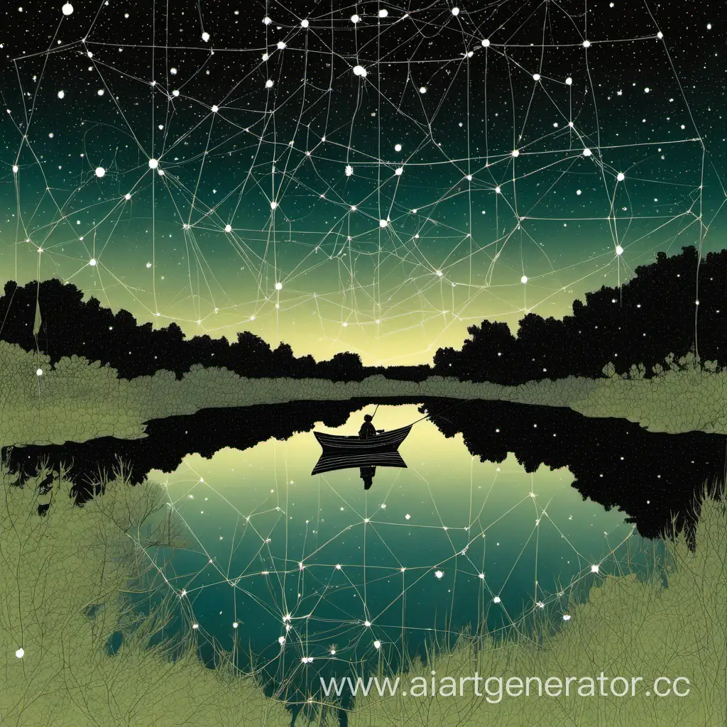 Tranquil-Pond-Fishing-with-Celestial-Constellations