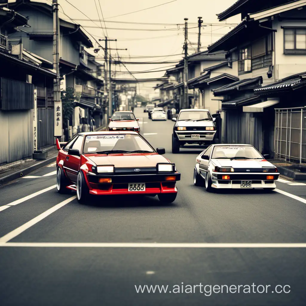 Toyota-AE86-Racing-Past-a-Traditional-Samurai-Warrior
