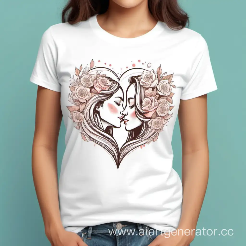 Create a unique vector design t-shirt for Embracing the Beauty of Motherhood || Heartsome, 4k