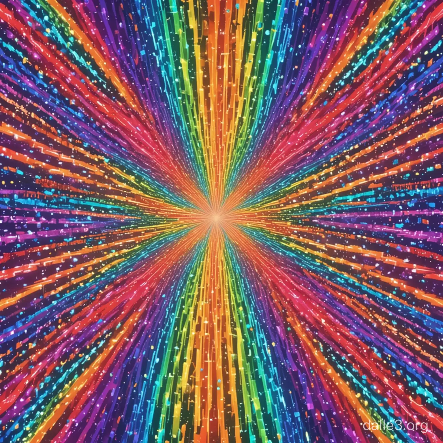 Vibrant Surreal Rainbow Neon Glowing Pattern in 4K Resolution | Dalle3 AI