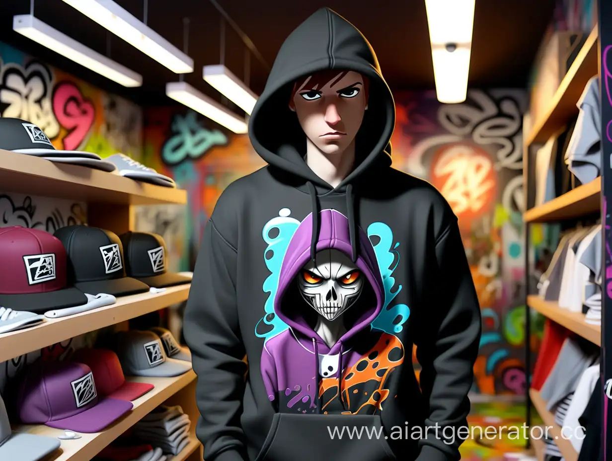 Urban-Street-Style-Hoodie-Fashion-in-Graffiti-Shop