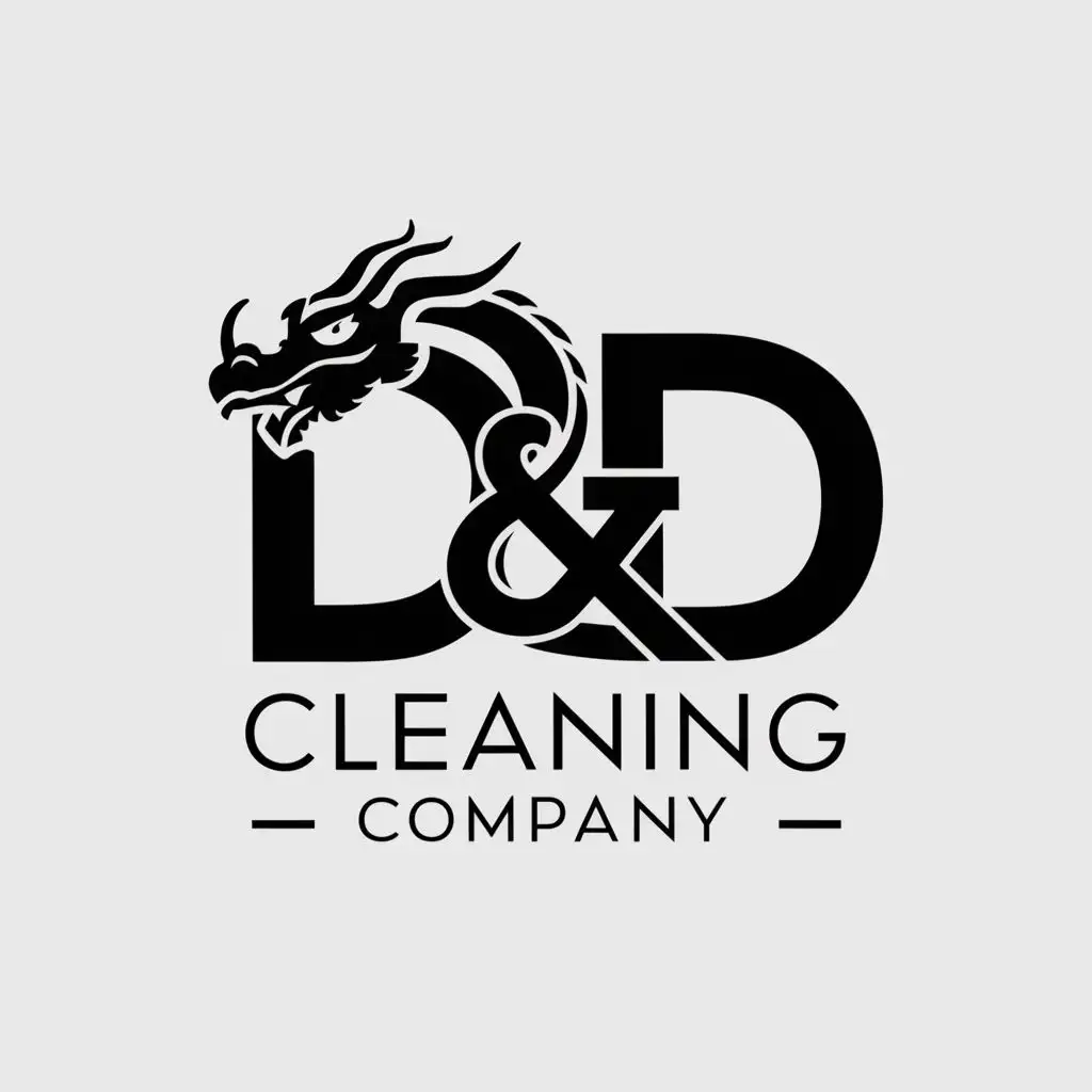 D&D anagram logo of cleaning company