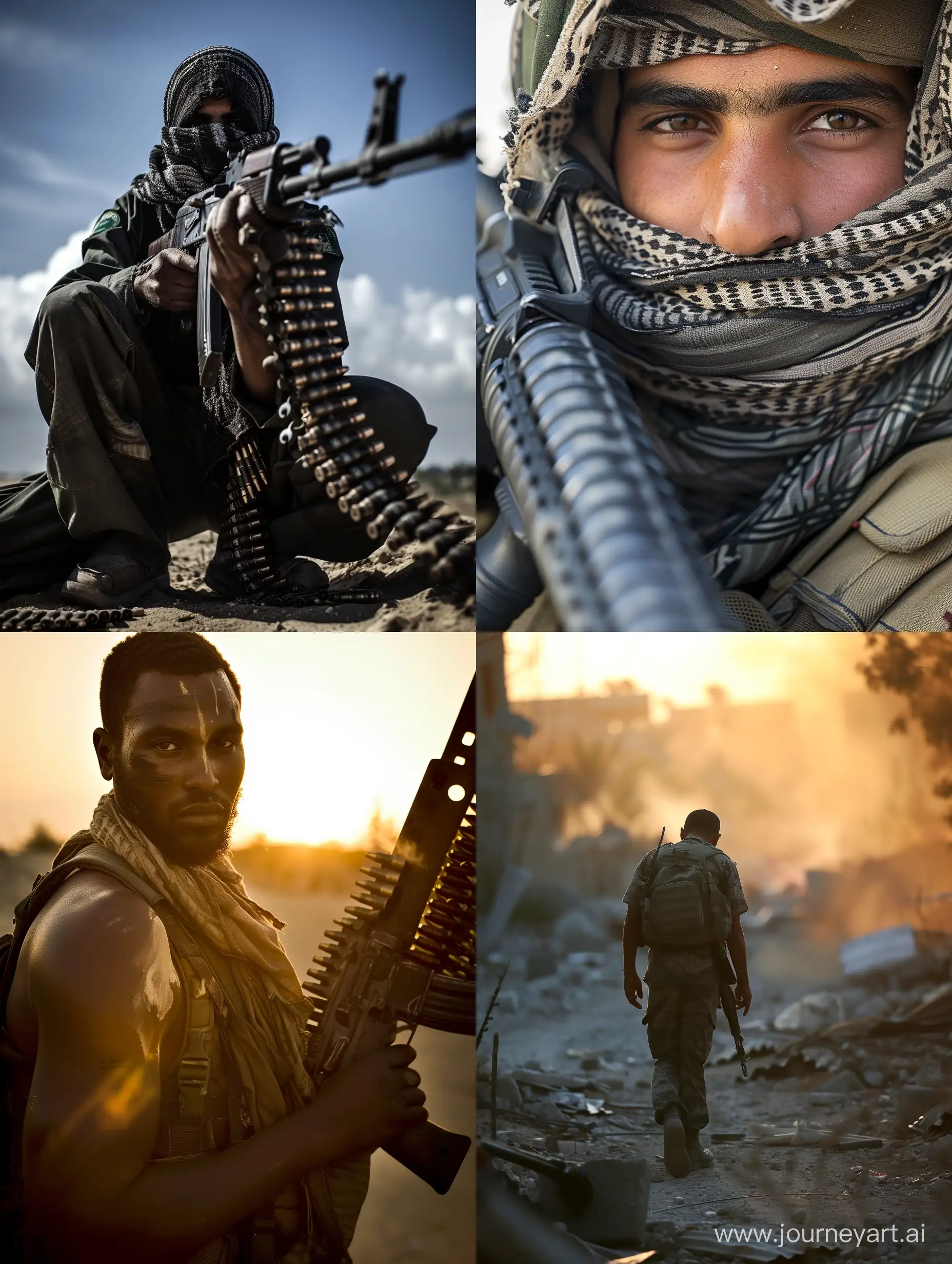 Courageous-Warrior-in-Gaza-Valor-Captured-in-Striking-Image