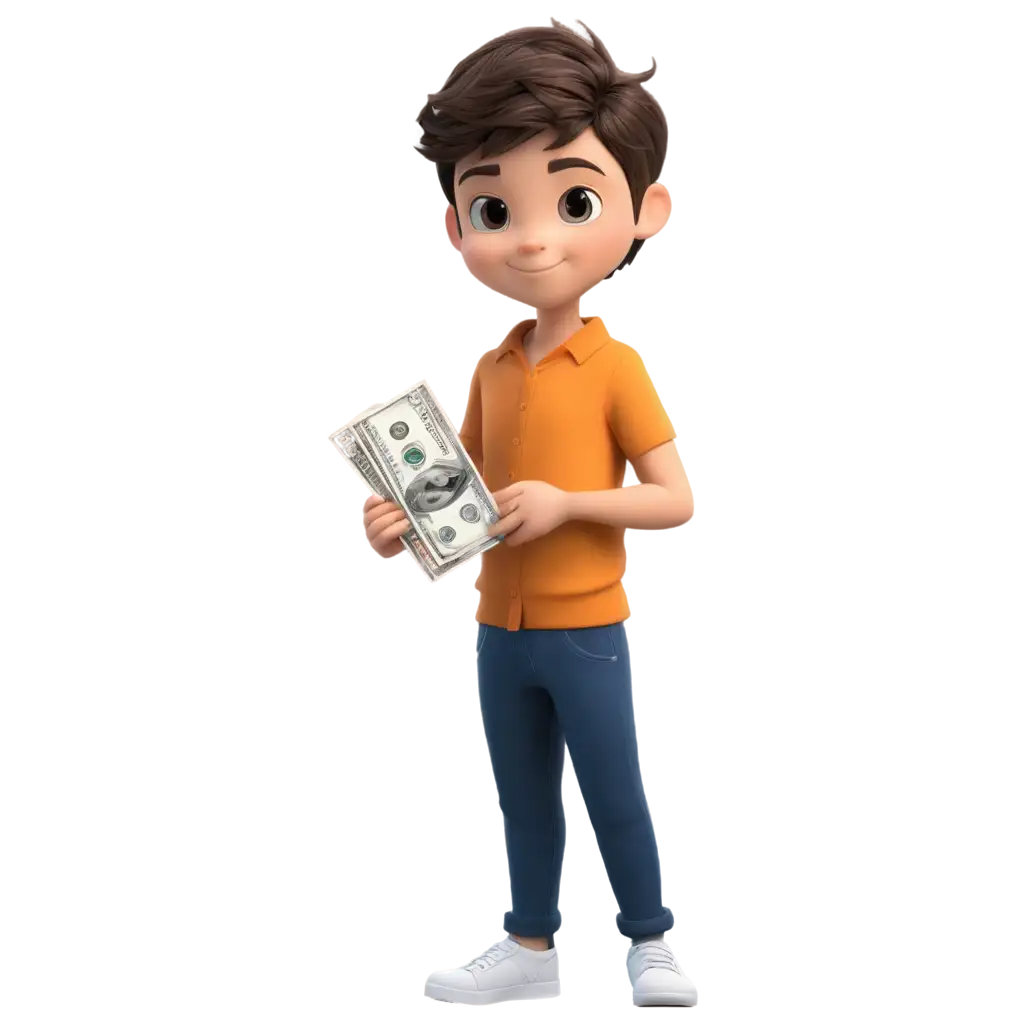 Adorable-Boy-with-Money-PNG-Captivating-Vector-Illustration-for-Diverse-Projects