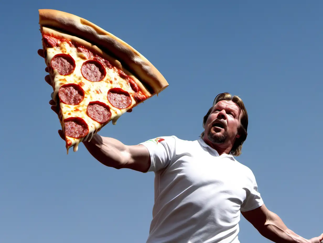 Tomas Brolin World Cup flying in the sky with a kebab pizza


