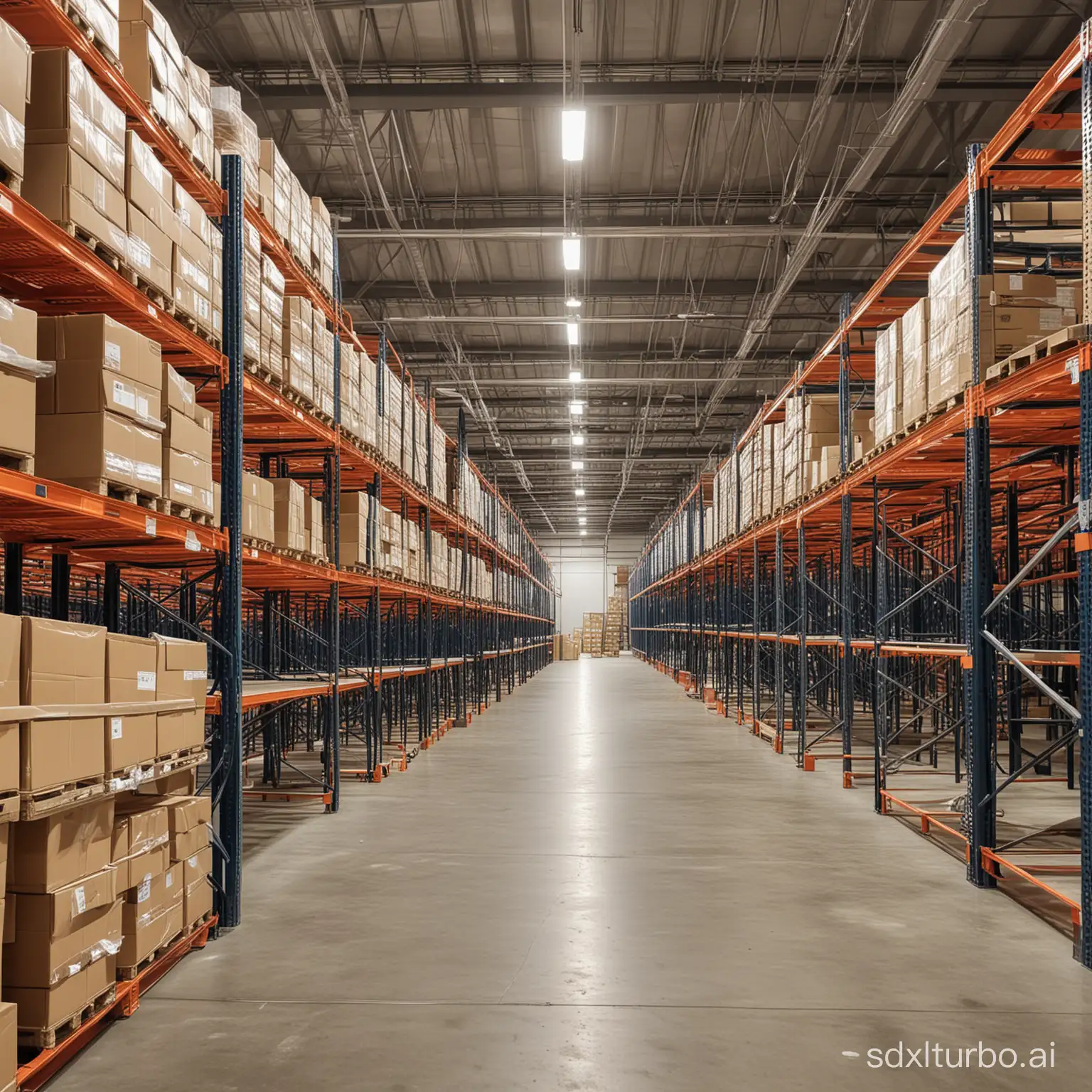 Warehouse shelving system